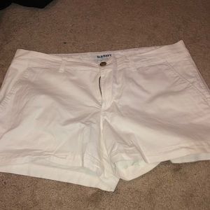 White Jean Shorts